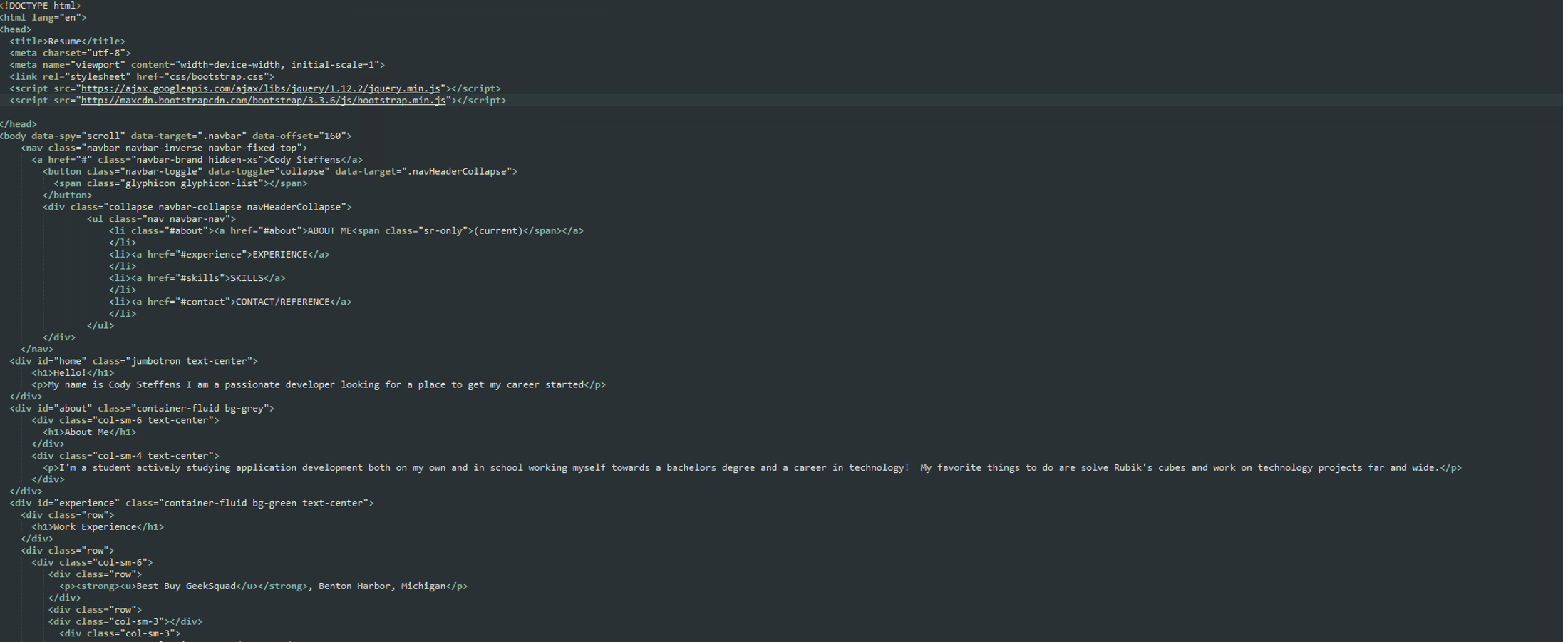 Some HTML